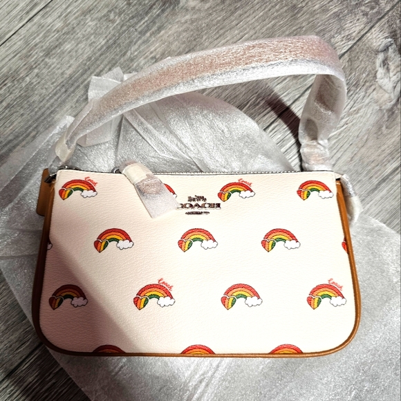 COACH Pride Bags Nolita 19 Pride With Rainbow Heart Print🌈 Authentic - Picture 5 of 15